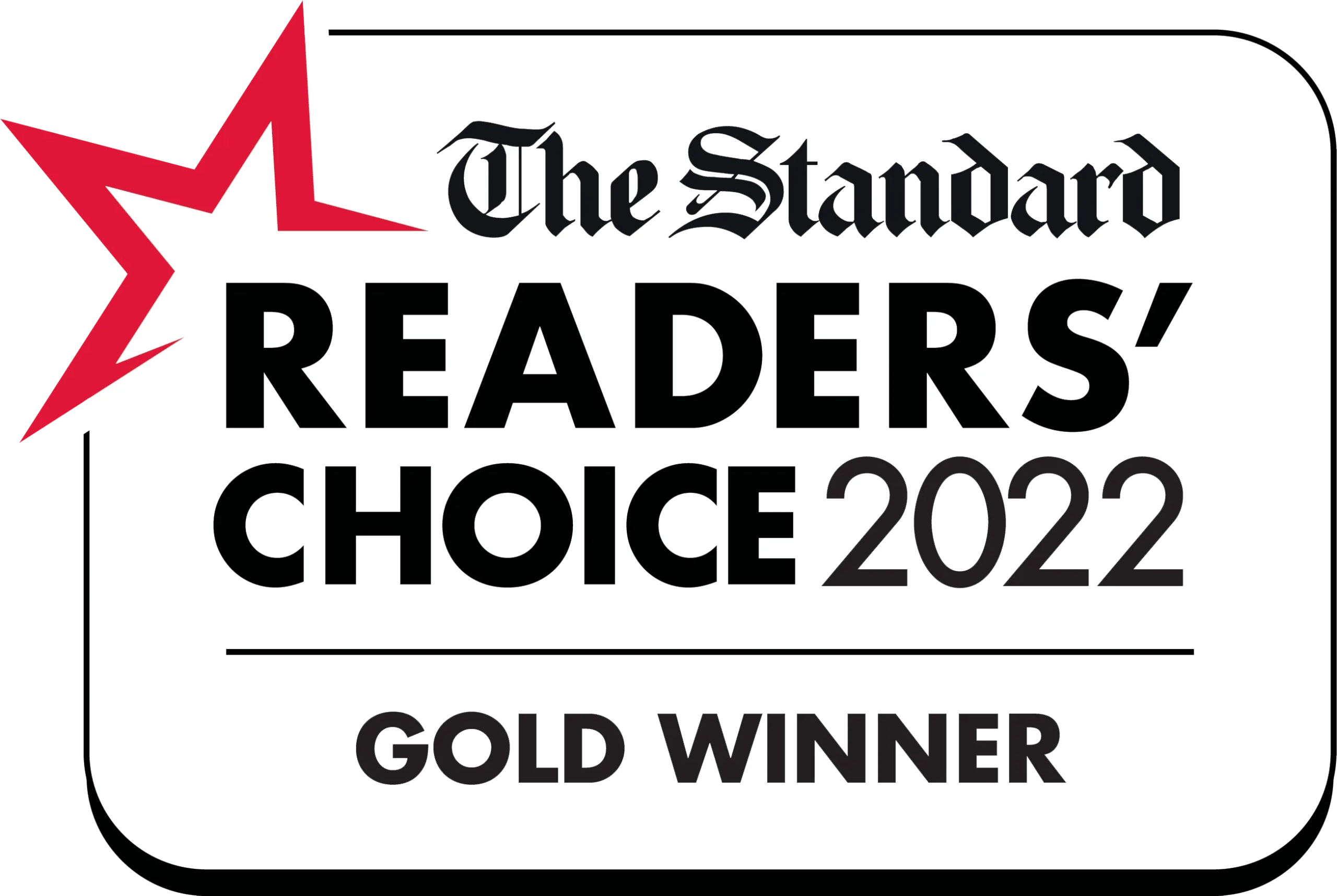 The Standard Reader's Choice 2022 Gold Winner