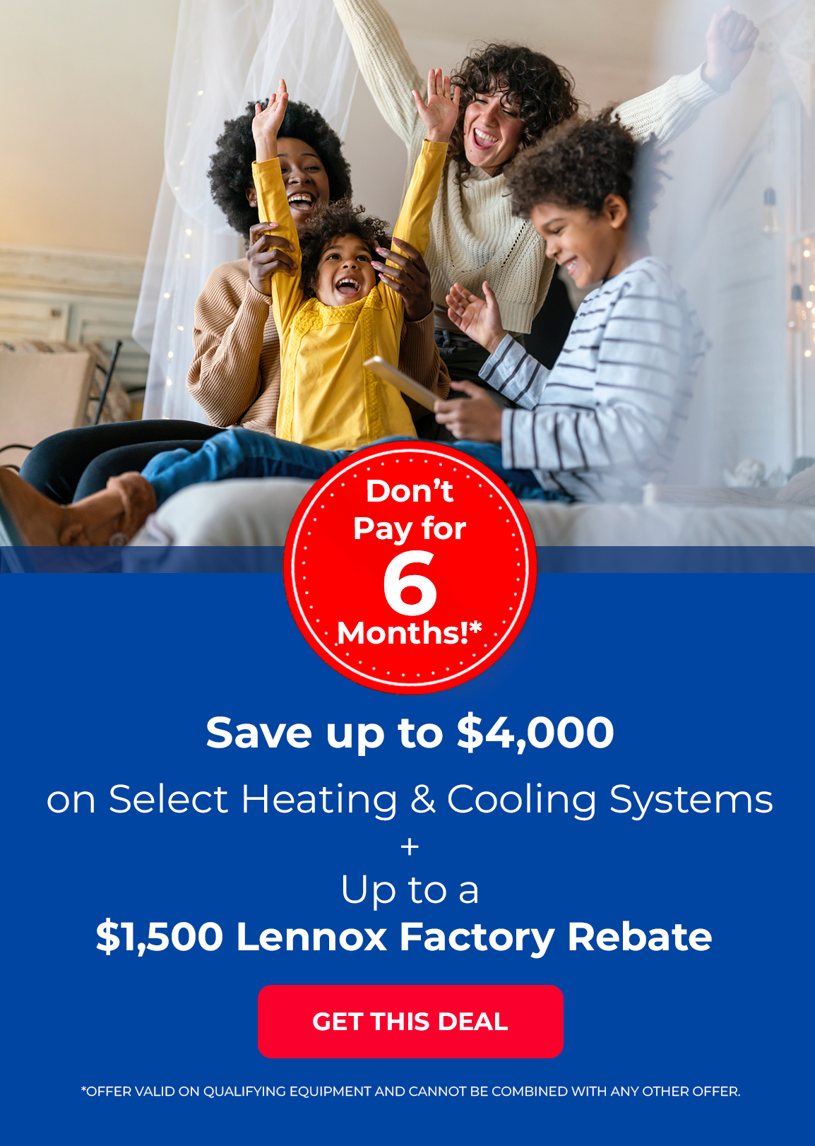 HVAC services, save up to $2000 on select systems